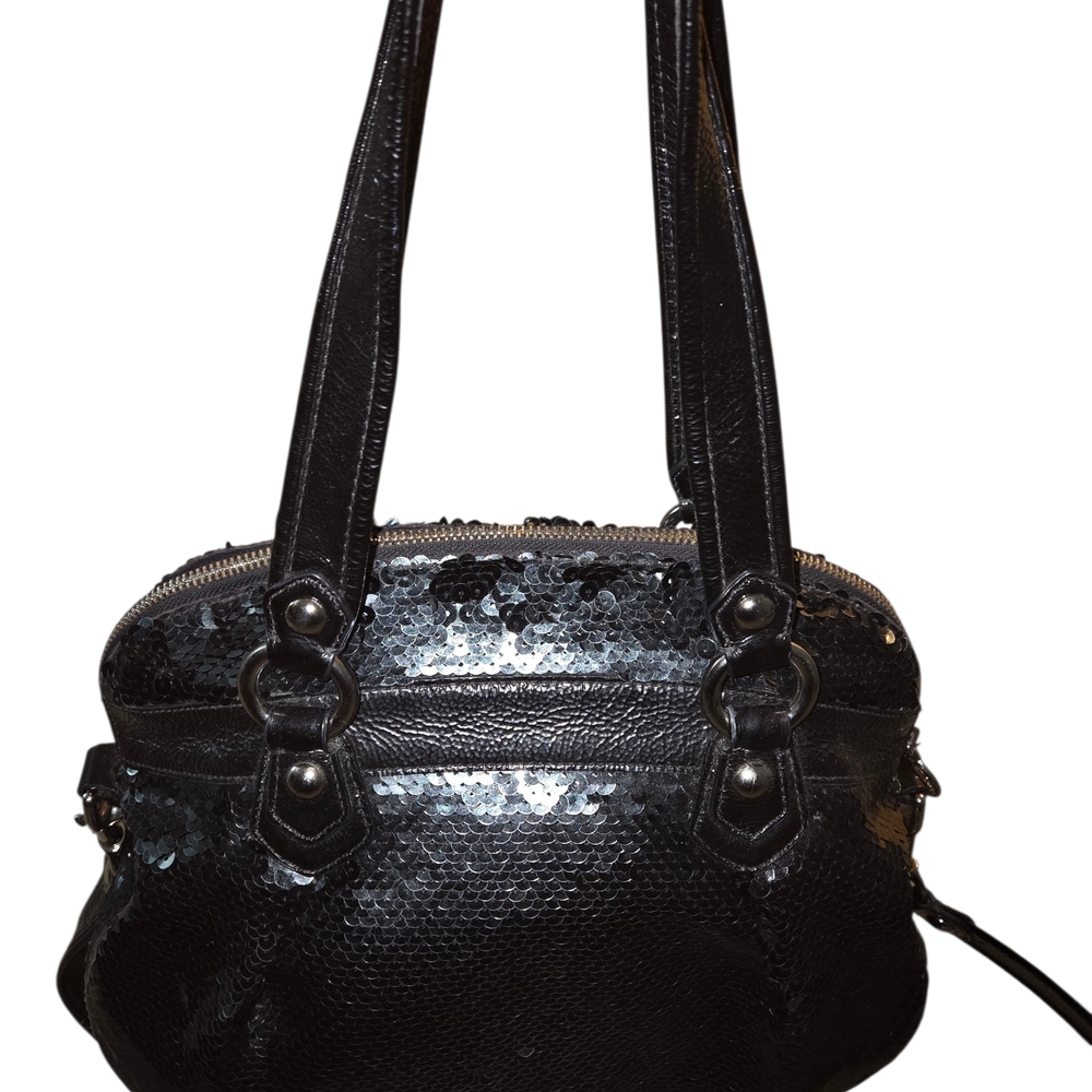 Coach Rare Sequin Poppy Satchel Shoulderbag - Picture 5 of 8